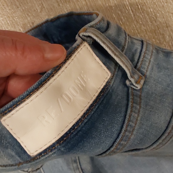 Re/Done 90's High Rise Button Fly Cropped Womens Jeans Size 29 - Picture 10 of 11